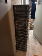 Opslag bakken kunstof stabelbare kratten 15 stuks, Ophalen, Gebruikt