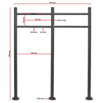 Dubbele brievenbus model 18 | Met statief | Antraciet, Tuin en Terras, Brievenbussen, Nieuw, Kunststof, Verzenden