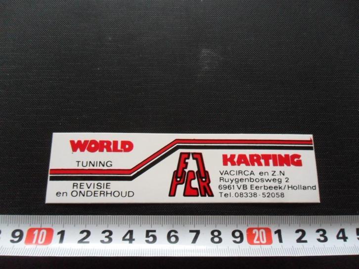 sticker eerbeek VACIRCA EN ZN world karting tuning revisie, Verzamelen, Stickers, Zo goed als nieuw, Ophalen