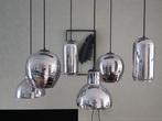 Hanglamp met glazen kappen eettafel, Huis en Inrichting, Lampen | Hanglampen, Ophalen, Zo goed als nieuw, 75 cm of meer