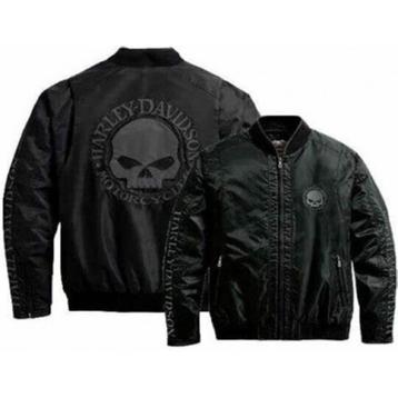 Harley Willy G Skull nylon bomber jacket. black. Nieuw. beschikbaar voor biedingen