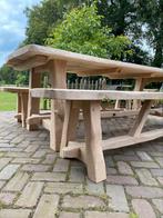 Tuinbank, tuintafel, tuinpoort, kapjes, etc eikenhout, Ophalen of Verzenden, Nieuw, Hout, Tuinhek