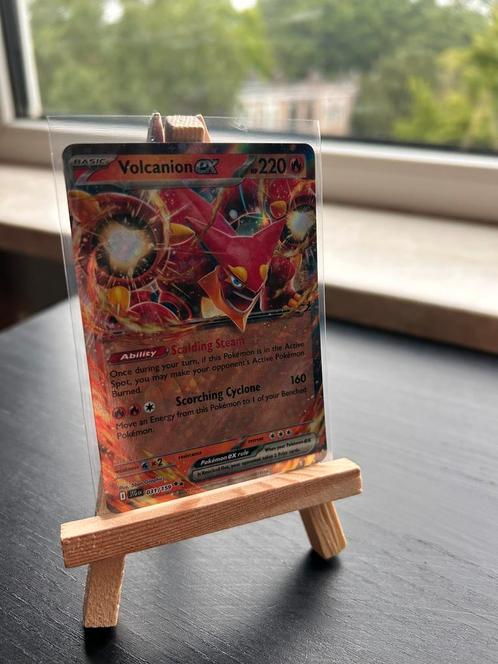 Volcanion EX 31/159 Journey Together, Hobby en Vrije tijd, Verzamelkaartspellen | Pokémon, Zo goed als nieuw, Losse kaart, Ophalen of Verzenden