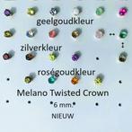 NIEUW:Melano Twisted zirkonia CROWN zettingen van 6 mm., Sieraden, Tassen en Uiterlijk, Ringen, Nieuw, Dame, Zilver, Verzenden