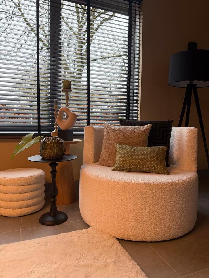 Teddy Fauteuil + Poefje - ZGAN!, Huis en Inrichting, Fauteuils, Zo goed als nieuw, Stof, 75 tot 100 cm, Ophalen of Verzenden