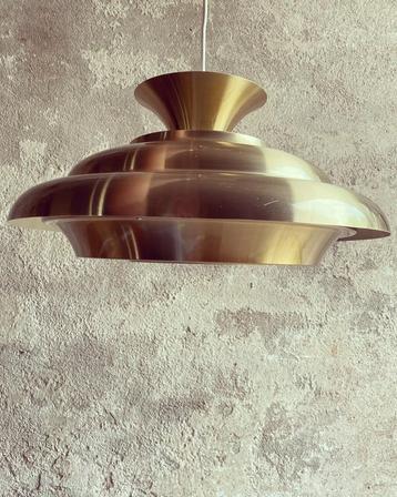 Dijkstra goudkleurige hanglamp , jaren 70 beschikbaar voor biedingen