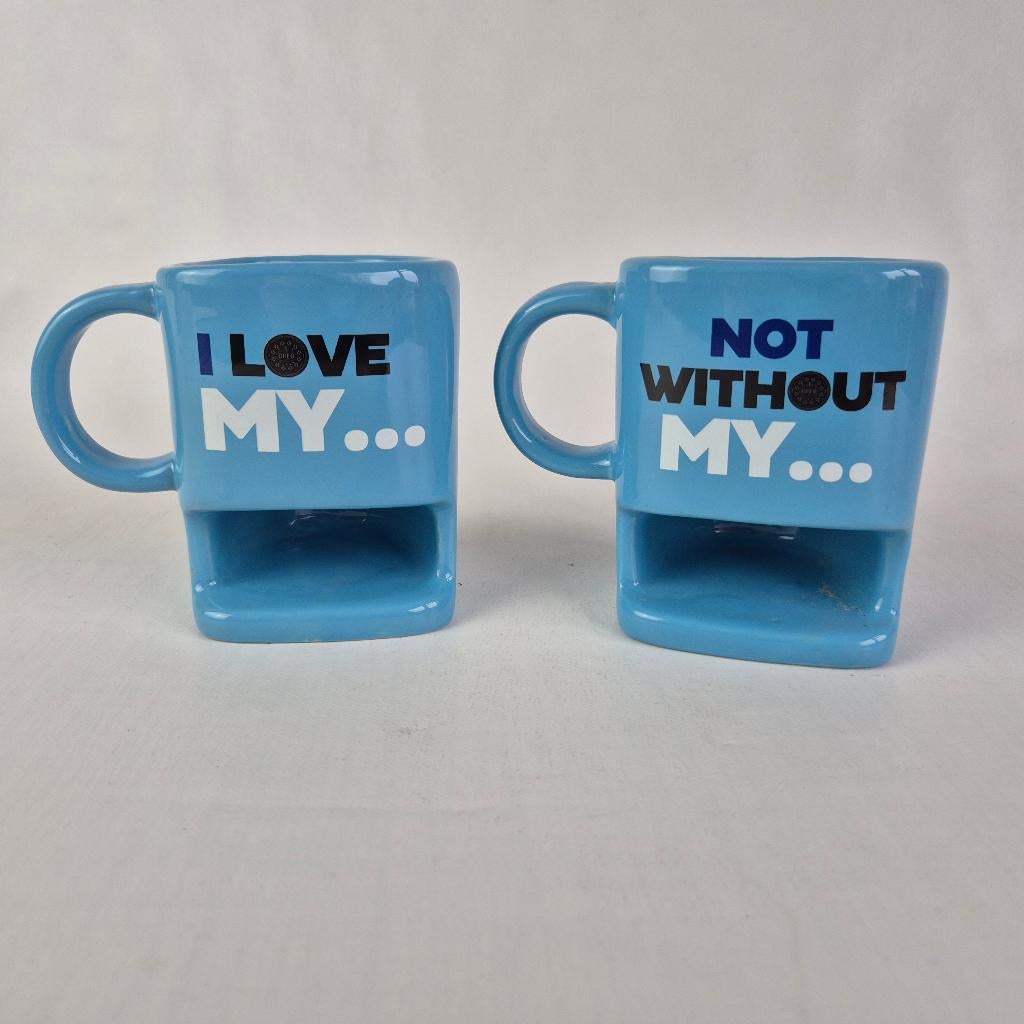 Oreo kopjes, Ophalen of Verzenden, Gebruikt, Overige stijlen, Kop(pen) en/of Schotel(s)