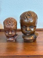 Vintage beeldjes kinderhoofd, Antiek en Kunst, Ophalen
