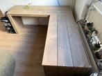 Steigerhouten Hoekbureau, Huis en Inrichting, Bureaus, Ophalen, Zo goed als nieuw, Bureau