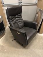 Relaxfauteuil sta opstoel leer, Huis en Inrichting, Fauteuils, Ophalen, Leer, Zo goed als nieuw, X