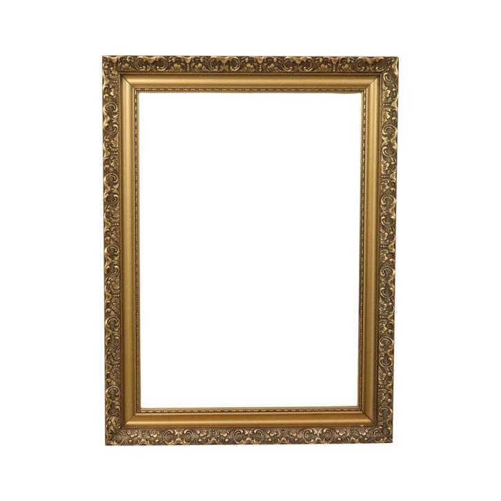 Klassieke Oude Houten Barok Rococo Stijl Lijst Goud 79x59cm, Huis en Inrichting, Woonaccessoires | Lijsten, Gebruikt, 75 cm of meer