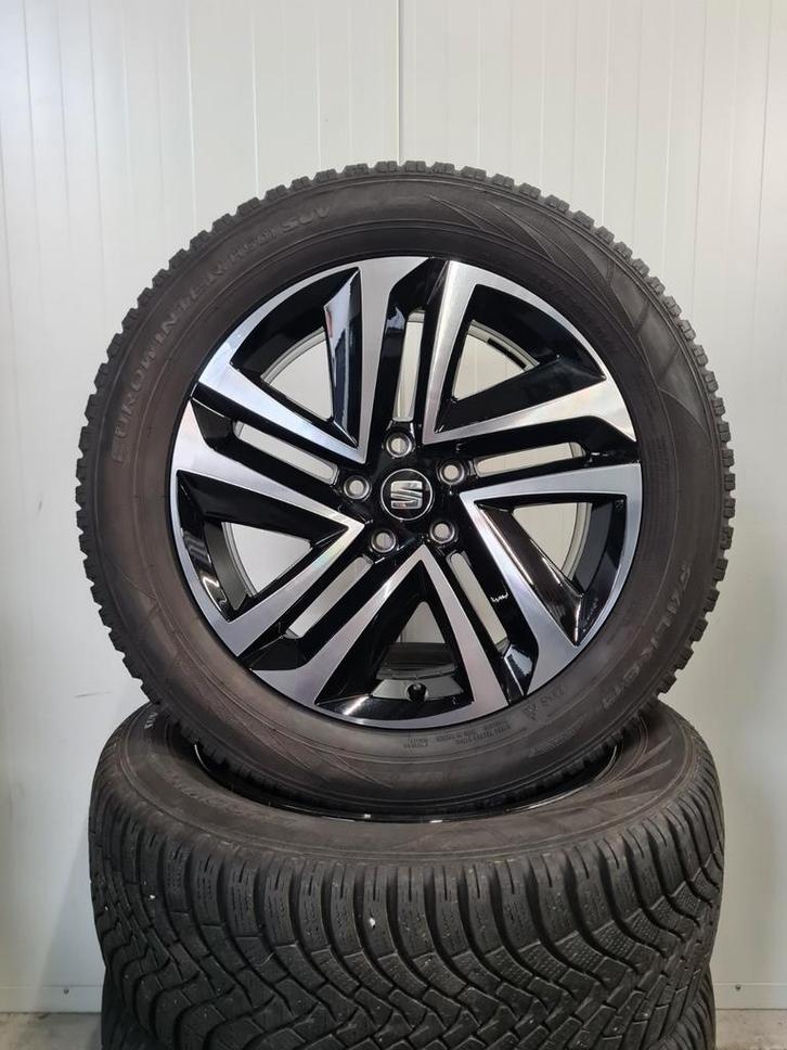 18' Seat Tarraco Velgen met winterbanden Origineel, Auto-onderdelen, Banden en Velgen, Banden en Velgen, Winterbanden, 18 inch