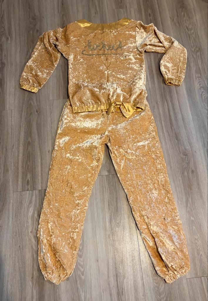 Gouden Carnaval Huispak maat M, Kleding | Dames, Carnavalskleding en Feestkleding, Zo goed als nieuw, Kleding, Carnaval, Maat 38/40 (M)