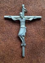 Vintage - antieke religieuze hanger., Ophalen of Verzenden, Zo goed als nieuw, Zilver, Overige materialen