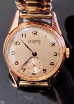 Vintage PONTIAC heren horloge. Handopwindbaar., Sieraden, Tassen en Uiterlijk, Horloges | Heren, Overige merken, Staal, Gebruikt