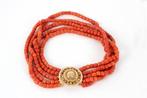 Bloedkoraal en streeksieraden., Ophalen of Verzenden, Overige materialen, Ketting