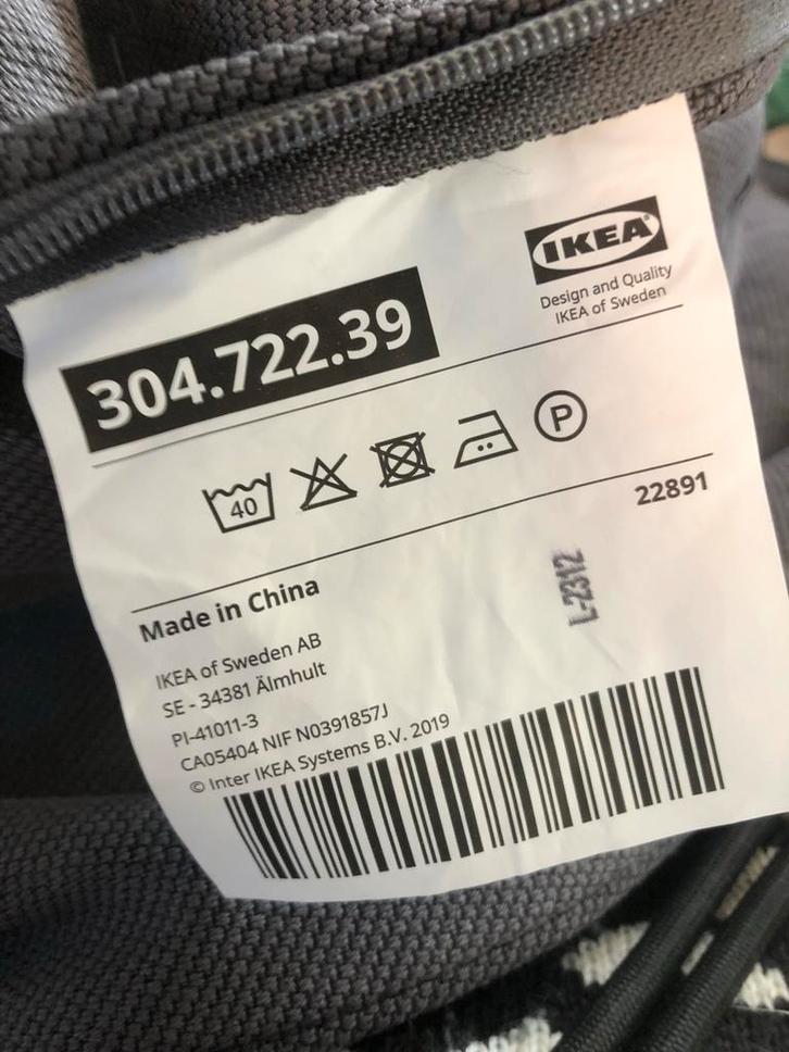 Ektorp fauteuil hoes,  hallarp grijs - Nieuw!, Huis en Inrichting, Banken | Bankstellen, Nieuw, Eenpersoons, Minder dan 150 cm