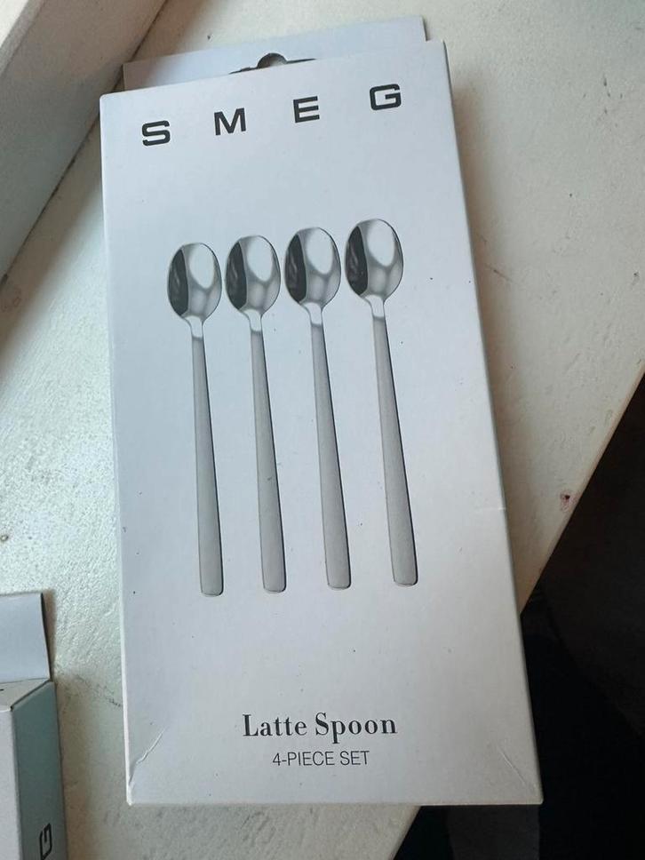 SMEG latte lepels, Huis en Inrichting, Keuken | Bestek, Nieuw, Los bestek, Rvs of Chroom, Vaatwasserbestendig, Ophalen of Verzenden