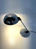 vintage design chrome Italiaanse bureaulamp uit de jaren 70, Ophalen of Verzenden, Gebruikt, Minder dan 50 cm