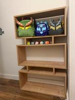 Houten Boekenkast met Open Vakken, Met plank(en), Gebruikt, 100 tot 150 cm, Ophalen of Verzenden