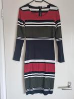 Gestreepte jurk M 38 nikkie herfst winter, Maat 38/40 (M), Ophalen of Verzenden, Zo goed als nieuw, Boven de knie