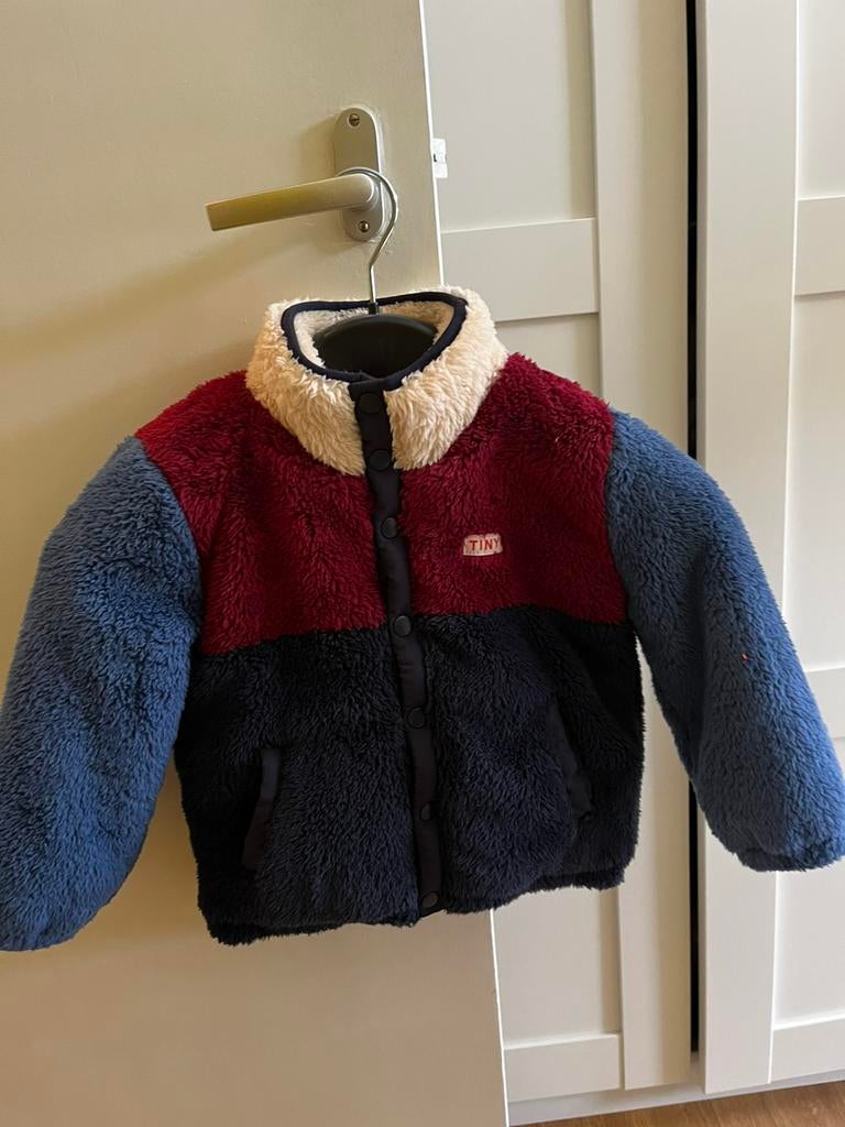 Tiny Cottons fleece jas 6y (116cm), Ophalen of Verzenden, Zo goed als nieuw, Jongen of Meisje, Jas