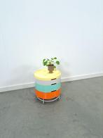 Ikea PS 2014 gekleurde kunststof opbergtafel Richardson, Huis en Inrichting, 45 tot 60 cm, Rond, Ophalen of Verzenden, Zo goed als nieuw