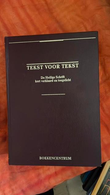 Tekst voor Tekst, commentaar OT en NT beschikbaar voor biedingen