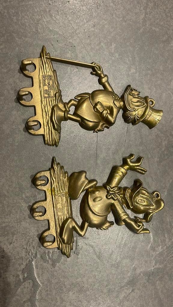 Vintage Scrooge dagobert en donald duck 3 haken jaren 70, Verzamelen, Disney, Ophalen, Donald Duck, Zo goed als nieuw, Beeldje of Figuurtje