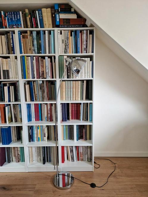 Industriele stalamp uit woonwinkel Fabricati Amsterdam., Huis en Inrichting, Lampen | Vloerlampen, Gebruikt, 150 tot 200 cm, Metaal
