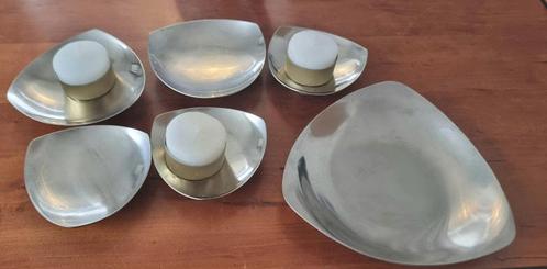 Stelton/Lundtofte schaaltjes/kaarsenhouders, Huis en Inrichting, Keuken | Servies, Schaal of Schalen, Overige stijlen, Overige materialen