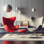 Originele Egg Chairs Swan model uit 1967, Huis en Inrichting, Ophalen, Gebruikt, Stof, Twee