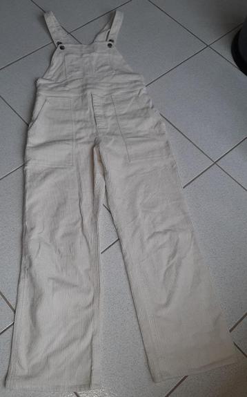 & Other Stories ecru ribfluweel stretch tuinbroek mt 40 beschikbaar voor biedingen
