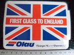 sticker Olau logo vlissingen sheerness first class england, Verzenden, Zo goed als nieuw, Bedrijf of Vereniging
