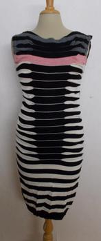 Apart fijn gebreid/knitwear streep jurkje van Ted Baker! 40, Maat 38/40 (M), Verzenden, Beige, Zo goed als nieuw