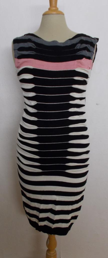 Apart fijn gebreid/knitwear streep jurkje van Ted Baker! 40, Kleding | Dames, Jurken, Zo goed als nieuw, Maat 38/40 (M), Beige