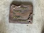 Wand bordje, Antiek en Kunst, Ophalen of Verzenden