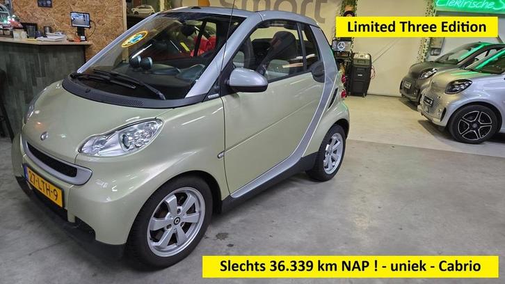 Smart Fortwo cabrio 1.0 Limited Three Edition - 36.339 km NA, Auto's, Smart, Bedrijf, Te koop, ForTwo, ABS, Airbags, Airconditioning