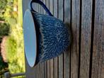 Theebeker mok blauw Rörstrand 'Floris', Huis en Inrichting, Keuken | Servies, Ophalen of Verzenden, Zo goed als nieuw, Overige stijlen