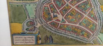 Oude stadskaart van geldern (gelria) beschikbaar voor biedingen