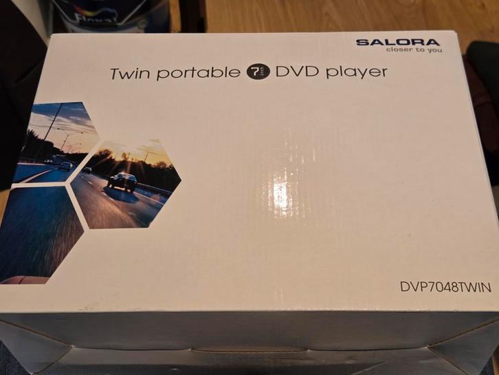 Salora Twin Portable DVD Speler - Nieuw!, Audio, Tv en Foto, Dvd-spelers, Nieuw, Dvd-speler, Overige merken, Draagbaar, Ophalen