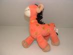 NICOTOY GIRAFFE VELOURS ORANJE MET GOUDEN OVAALTJES, Verzenden, Nieuw, Overige typen