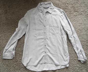 In goede staat: grijze damesblouse, Zara basic Denim, mt M beschikbaar voor biedingen