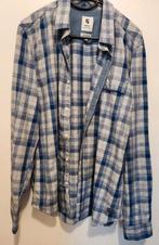 heren overhemd kleur blauw wit, maat L, merk garcia, Kleding | Heren, Overhemden, Blauw, Garcia, Ophalen of Verzenden, Zo goed als nieuw