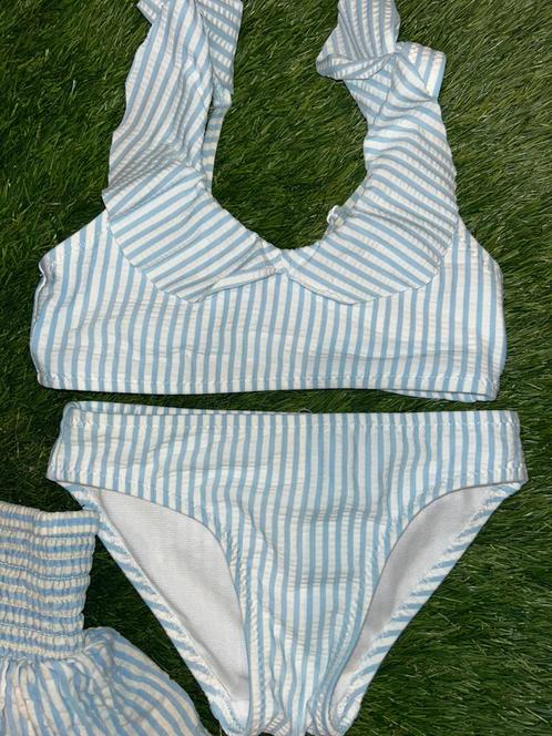 Nieuw! Lichtblauw-wit gestreepte bikini met kraagje, Kinderen en Baby's, Kinderkleding | Kinder-zwemkleding, Nieuw, Bikiniset