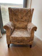 Klassieke Fauteuil met Bloemenmotief, Huis en Inrichting, Fauteuils, Ophalen, Gebruikt, Hout, 75 tot 100 cm