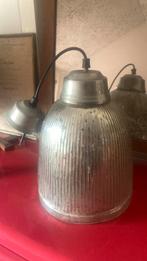 Glazen hanglamp retro, vintage stijl, Huis en Inrichting, Lampen | Hanglampen, Ophalen, Retro vintage industrieel, Minder dan 50 cm
