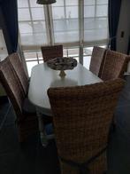 Eiken keukentafel met bijpassende stoelen, Huis en Inrichting, Tafels | Eettafels, 100 tot 150 cm, 150 tot 200 cm, Eikenhout, Zo goed als nieuw