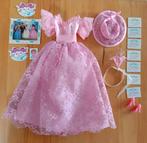Barbie bruiloft bruidsmeisje jurk  jaren 80 vintage vi, Ophalen of Verzenden, Zo goed als nieuw, Kleertjes