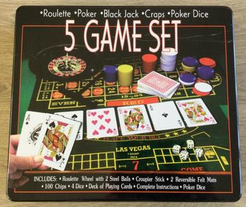 5 Game set in trommel beschikbaar voor biedingen